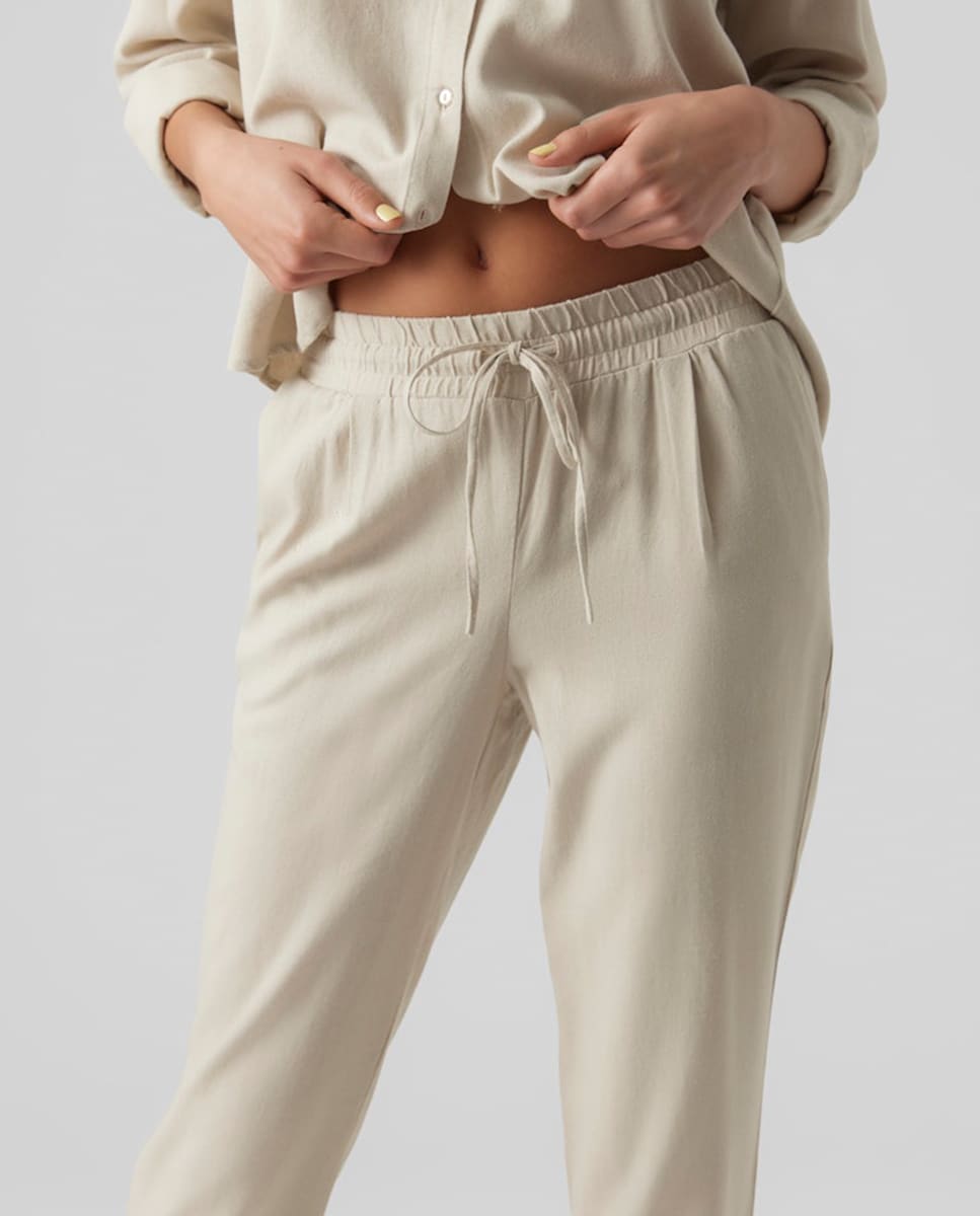 Joggers com Cintura Elástica Pedra-4