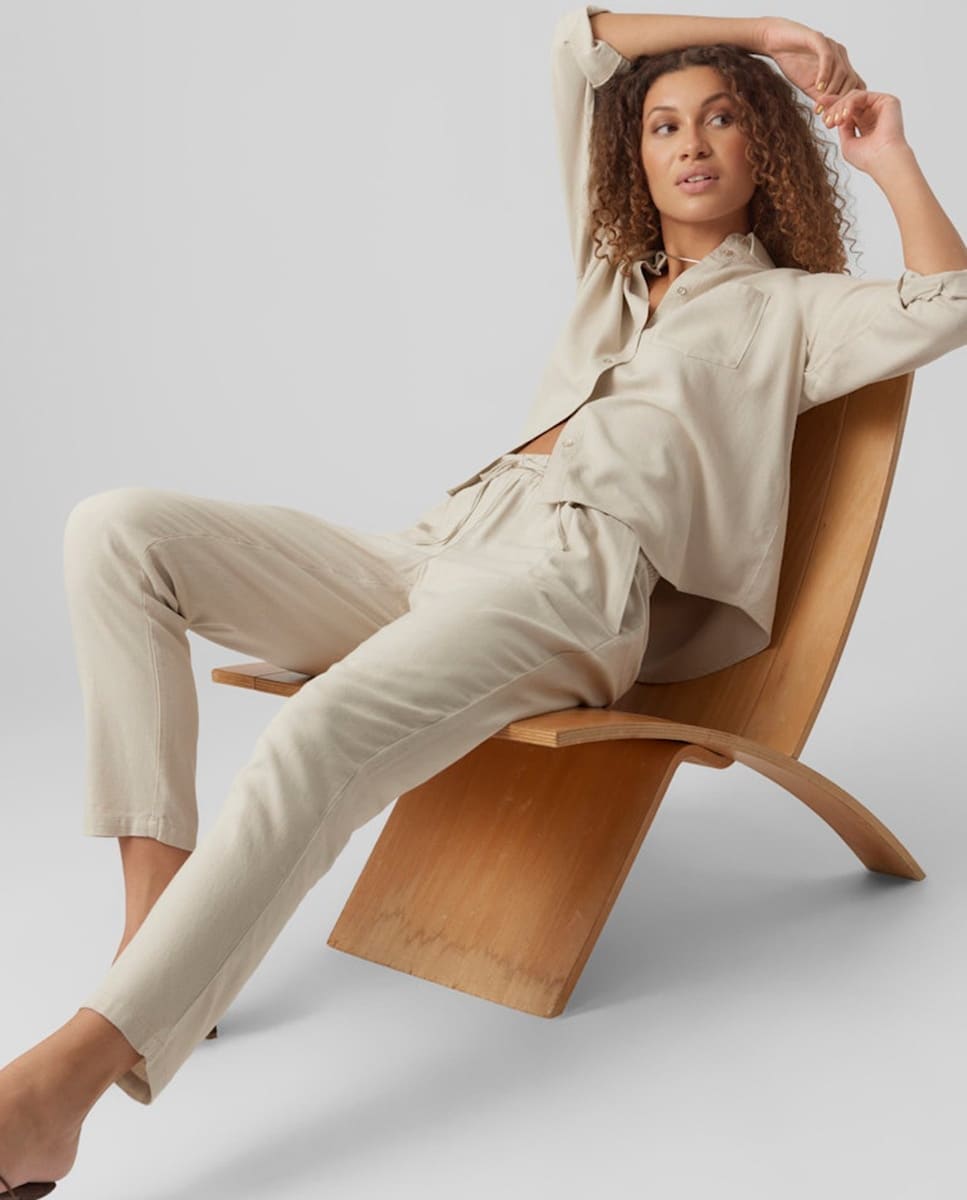 Joggers com Cintura Elástica Pedra-6