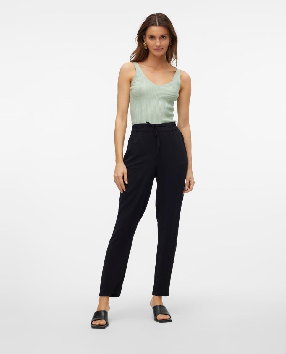 Vero Moda - Pantalón de mujer holgado de tiro medio.