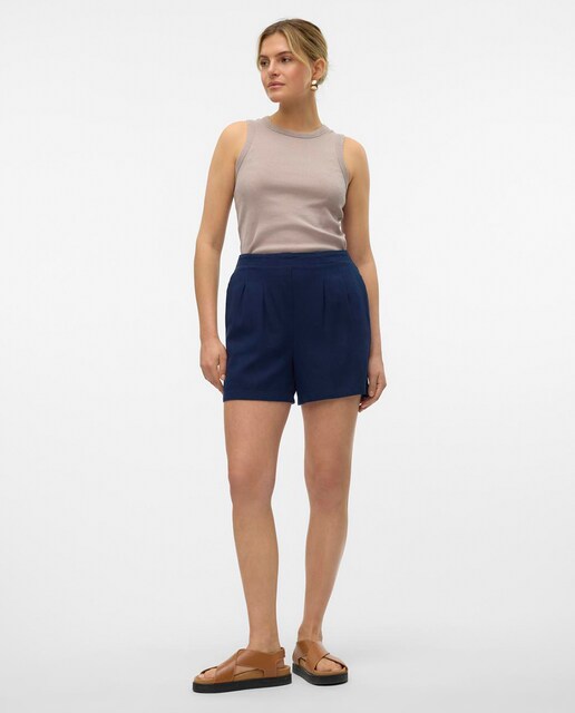 Imagem 0 de Calções com Cintura Elástica e em Linho