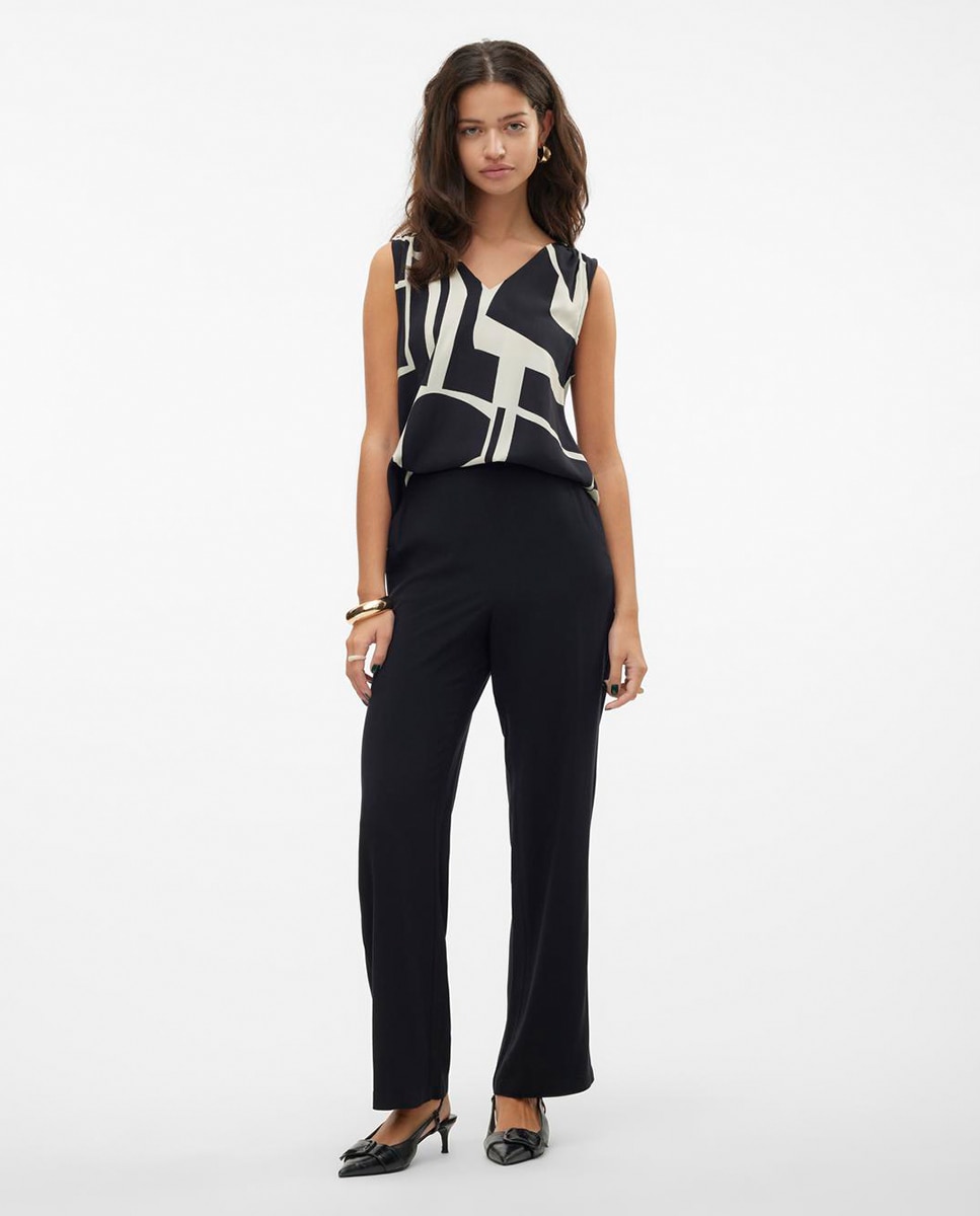 Imagem 0 de Calças fluidas estampadas de mulher