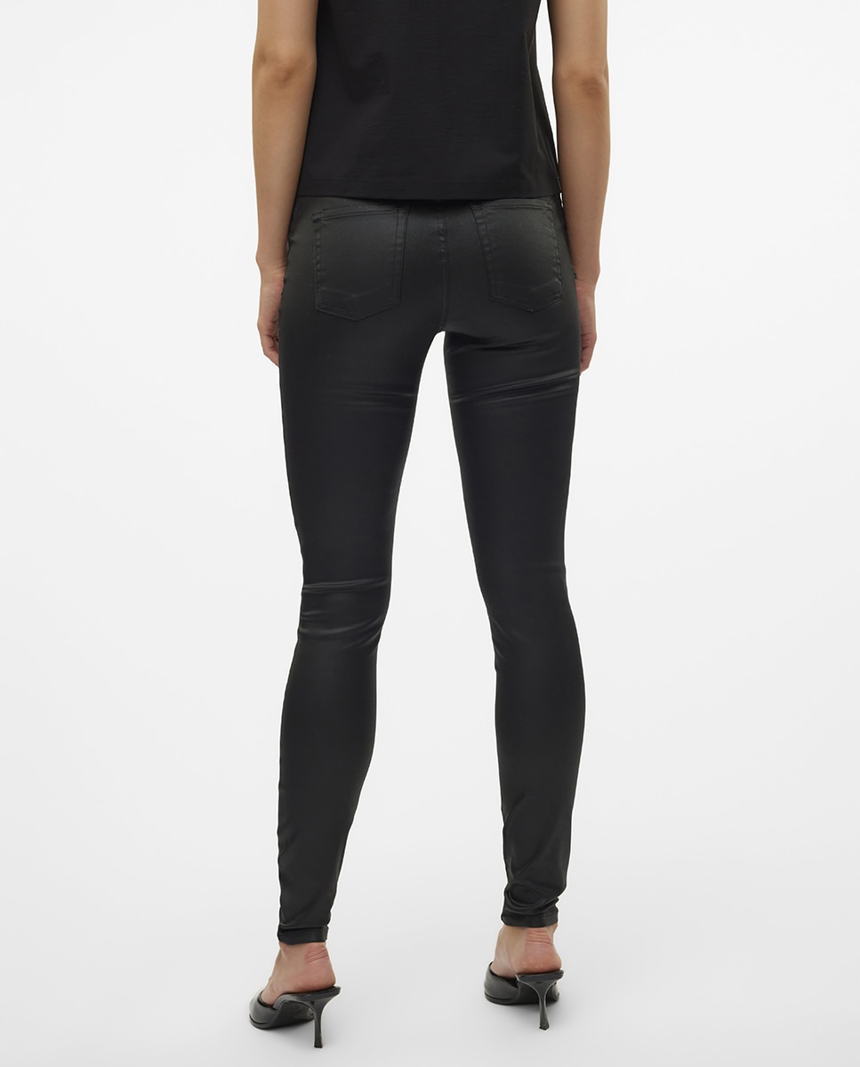 Jeans Skinny Acolchoadas Preto-2