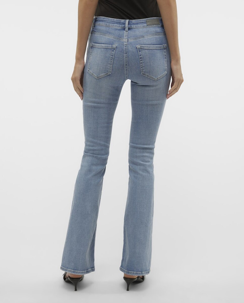 Jeans Flared Claras Azul-claro-2