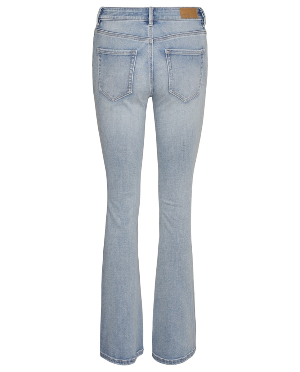 Jeans Flared Claras Azul-claro-7