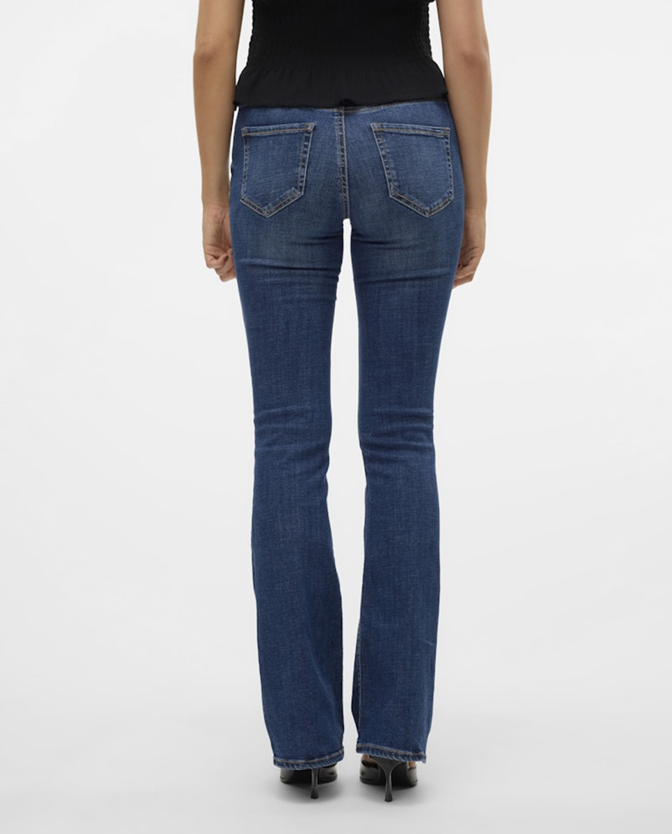 Jeans Flare Escuras Azul-índigo-2