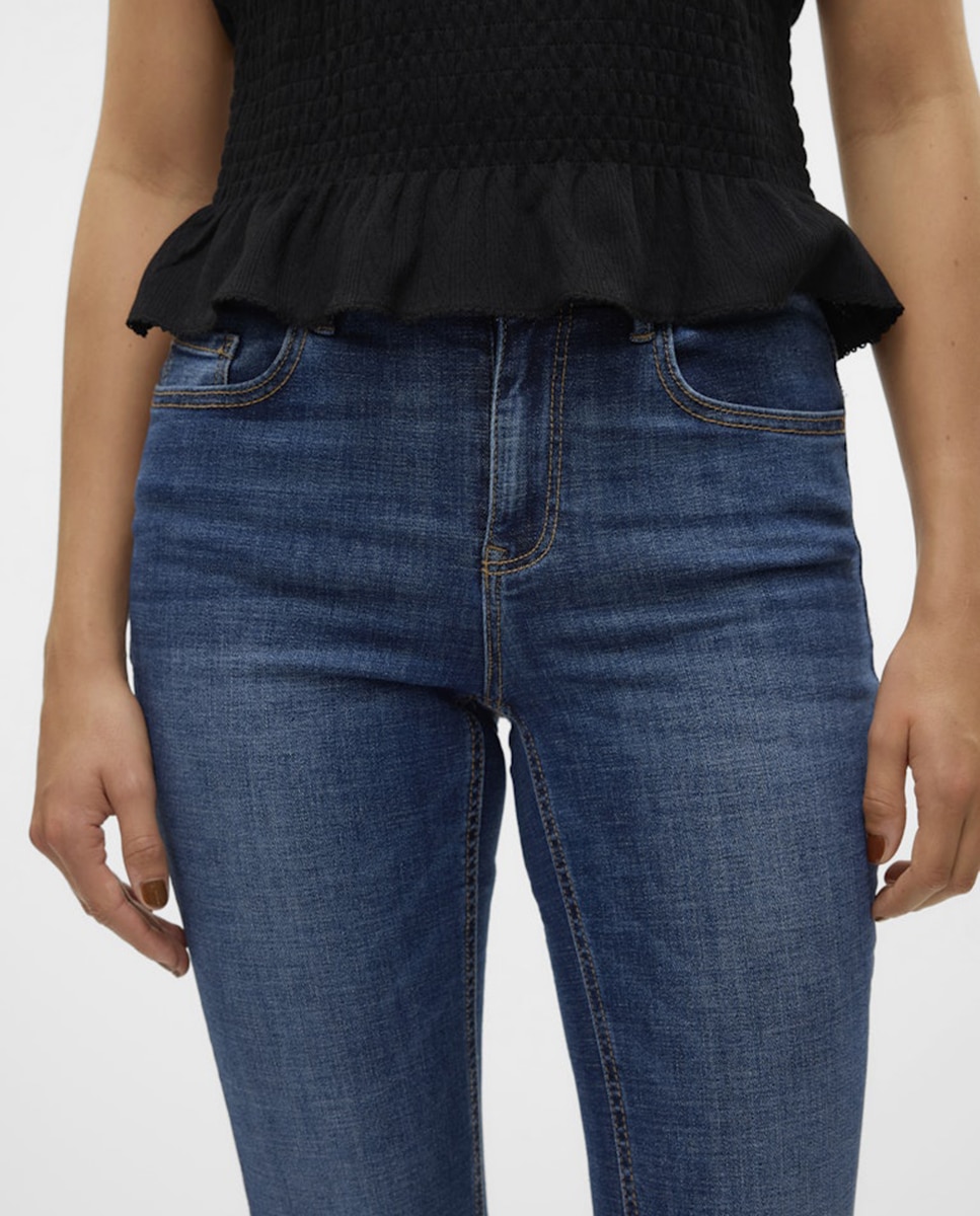 Jeans Flare Escuras Azul-índigo-3