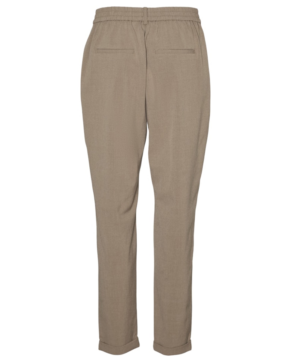 Pantalón de vestir de mujer con cintura elástica - Vero Moda - Caramelo Caramelo-7
