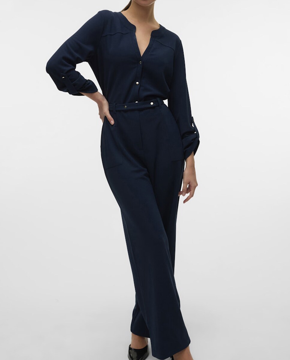 Corte Inglés Vero Moda Monos Mono Largo De Mujer Con Botones