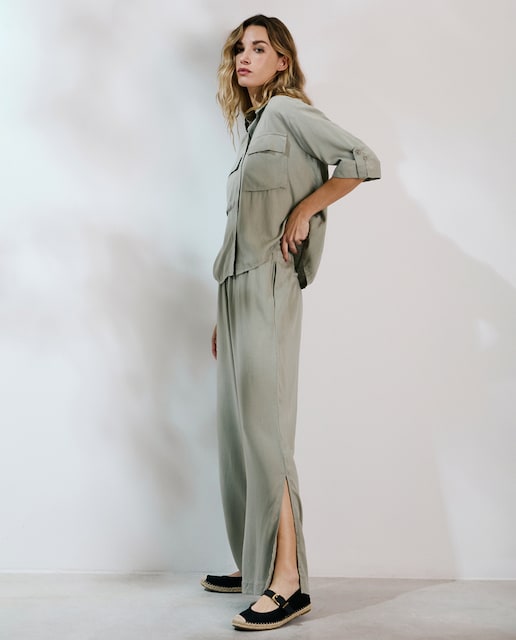 Imagem 0 de Calças Fluidas de Linho