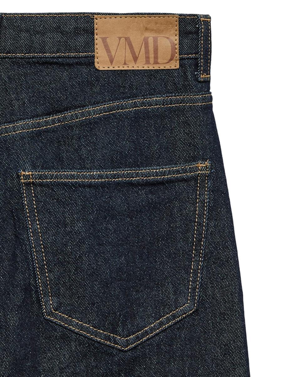 Jeans Escuras à Boca de Sino Azul-marinho-6