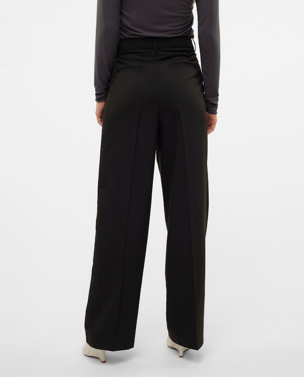 Calças Formais Largas Preto-4