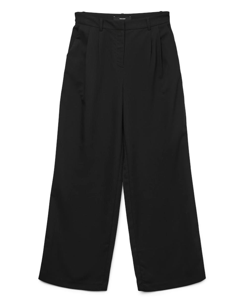 Calças Formais Largas Preto-6