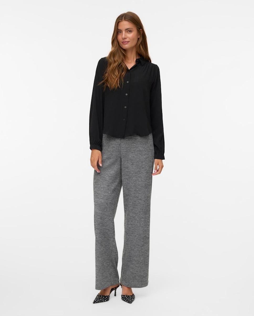 Imagen 0 de Pantalon pata ancha mujer de tejido jersey Gris claro