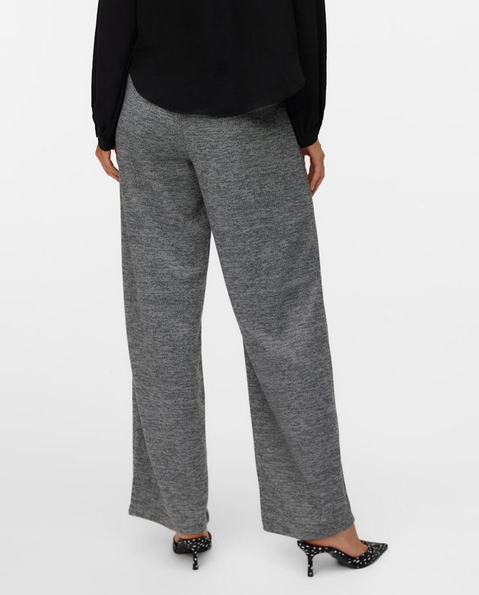 Pantalon pata ancha mujer de tejido jersey - Vero Moda - Gris claro Gris claro-3
