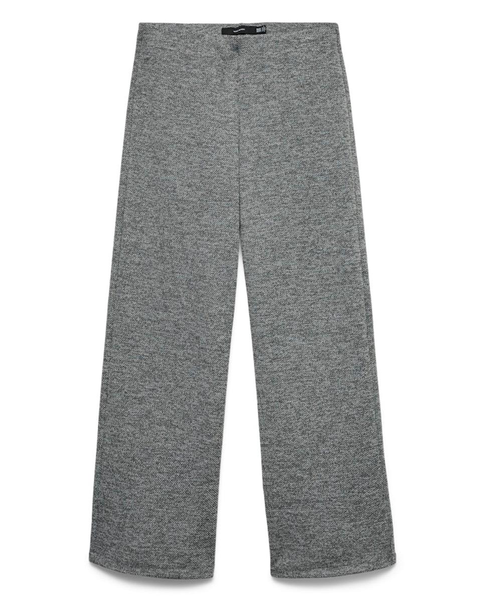 Pantalon pata ancha mujer de tejido jersey - Vero Moda - Gris claro Gris claro-5