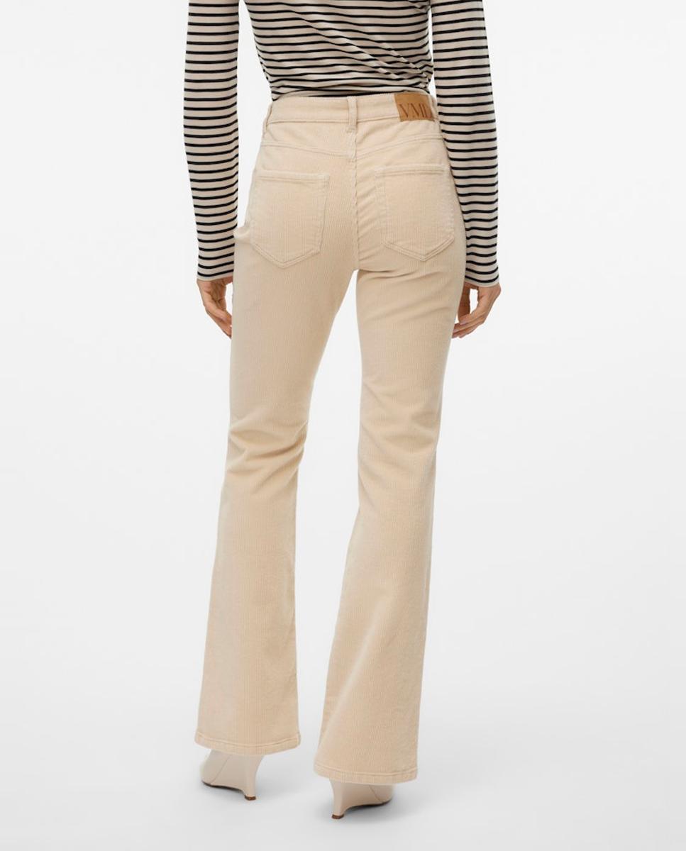 Jeans Flared de Bombazina Branco-gelo-2