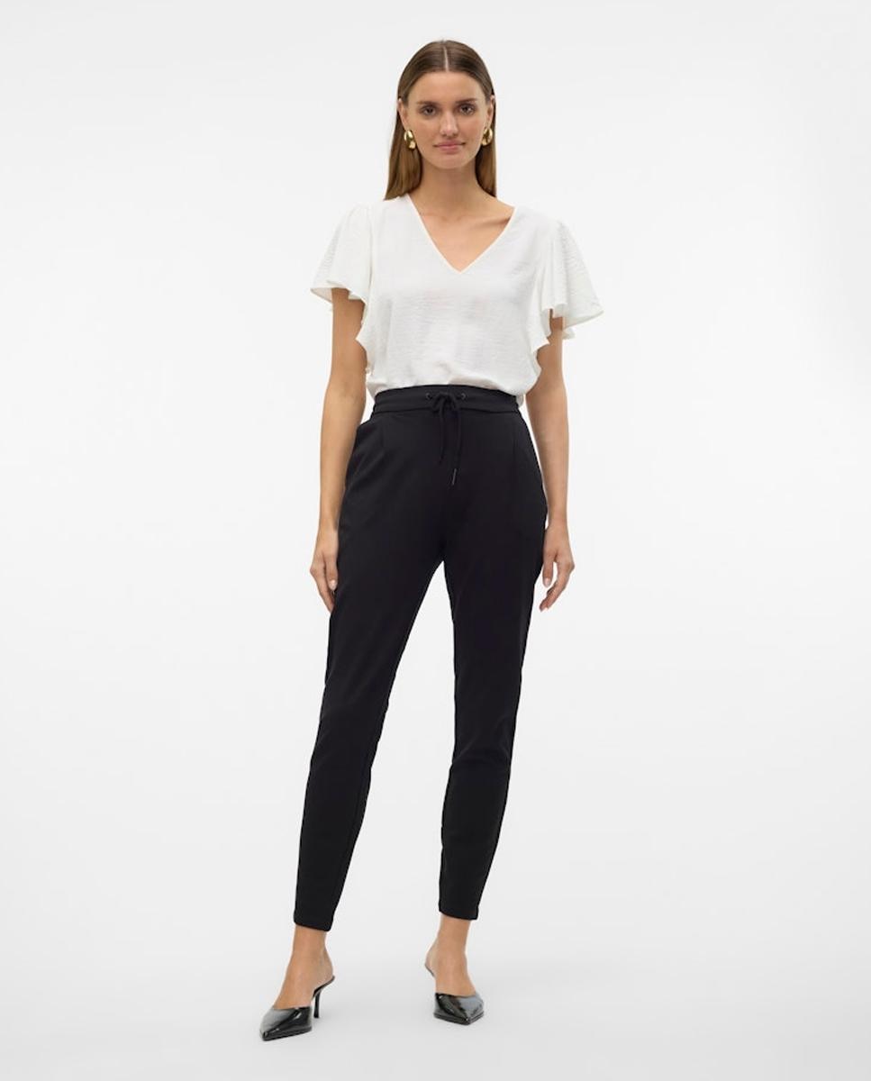 Imagen 1 de Pantalón largo de mujer tiro medio - Vero Moda - Negro Negro