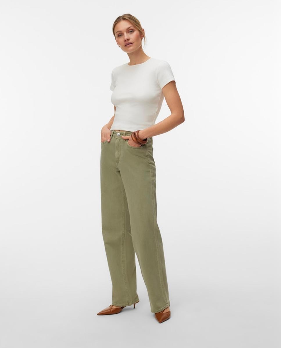 Imagem 0 de Jeans Regular com Cintura Subida