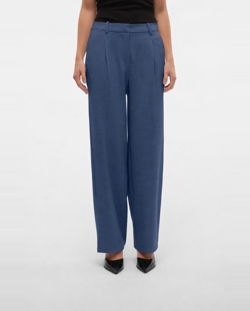 Calças Formais Wide Leg Azul-índigo-2