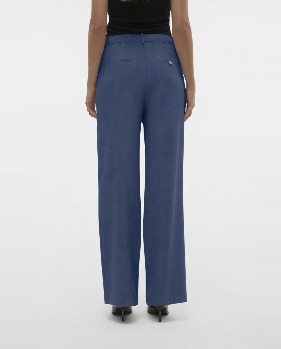 Calças Formais Wide Leg Azul-índigo-3