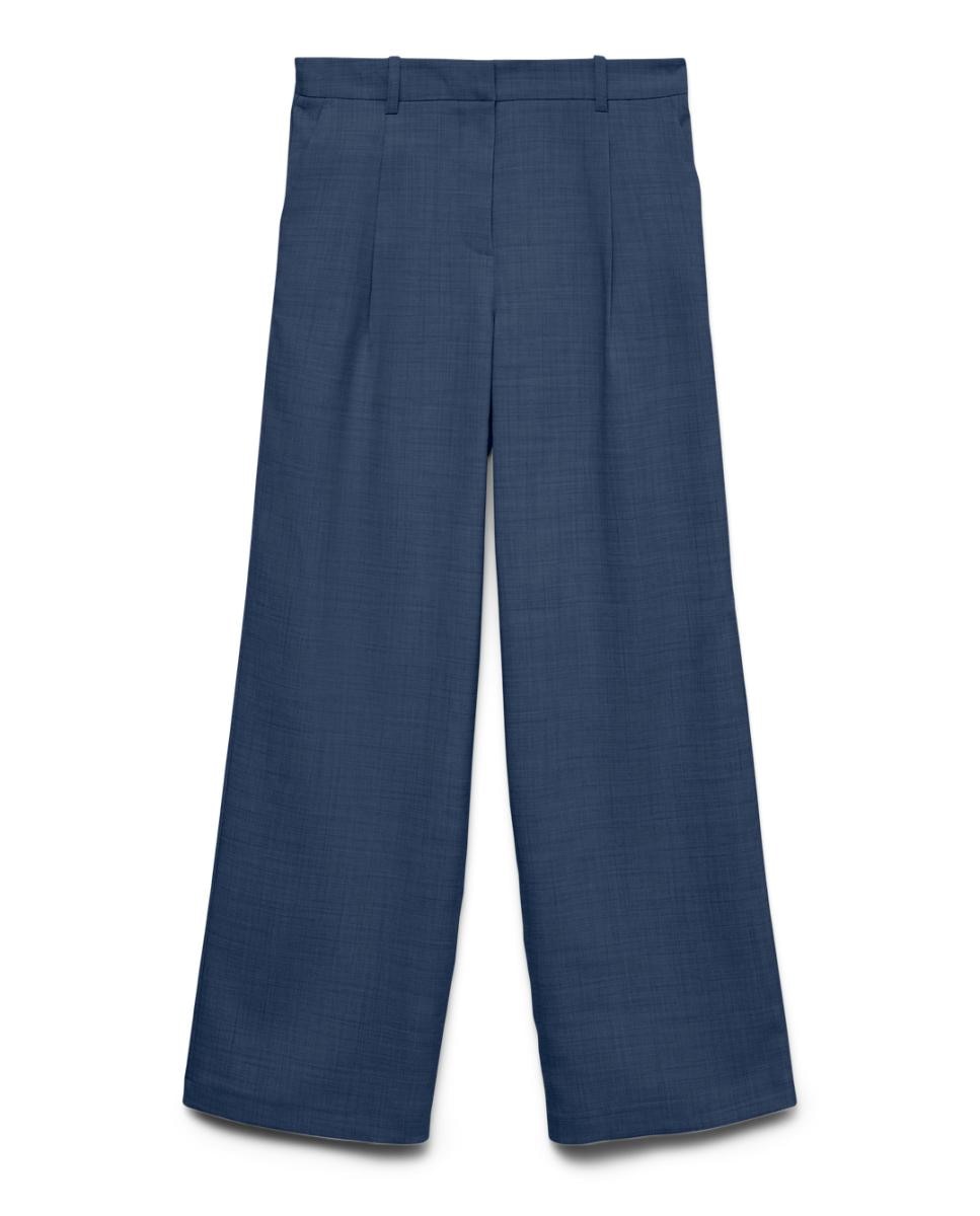Calças Formais Wide Leg Azul-índigo-4