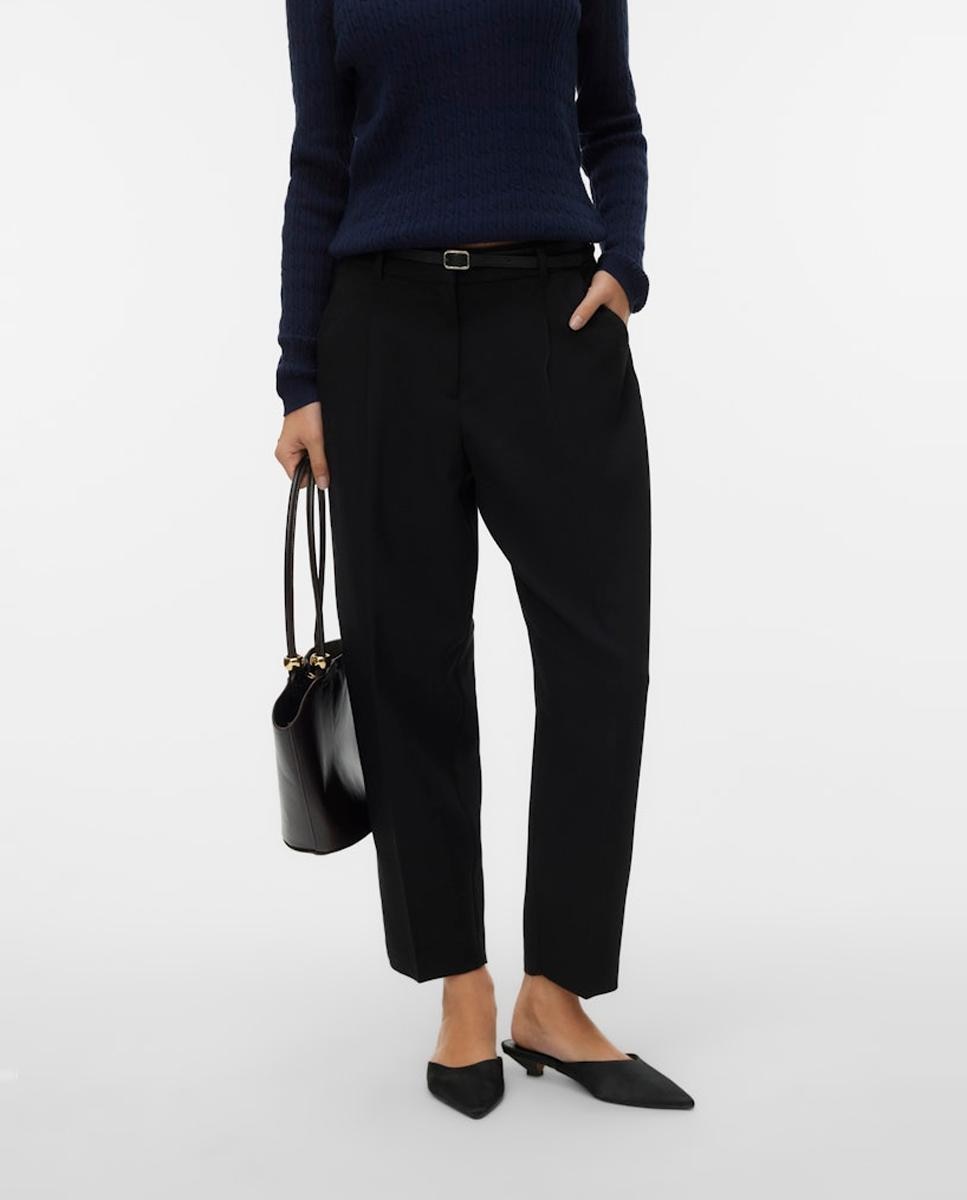 Vero Moda - Pantalón tobillero de mujer con cinturón incluido.
