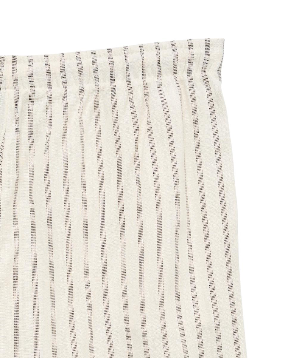 Pantalón largo de lino de mujer - Vero Moda - Blanco hielo Blanco hielo-5