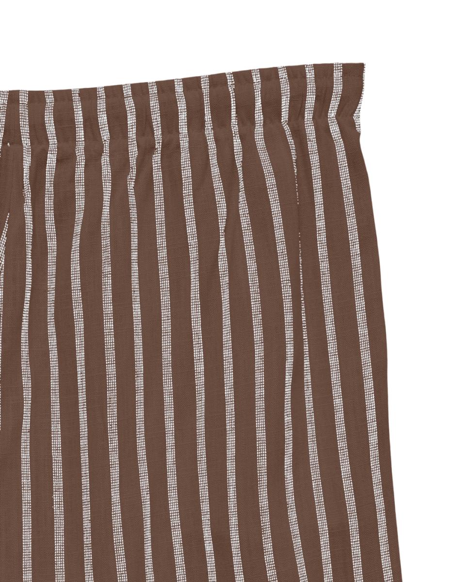 Pantalón largo de lino de mujer - Vero Moda - Negro Topo-6