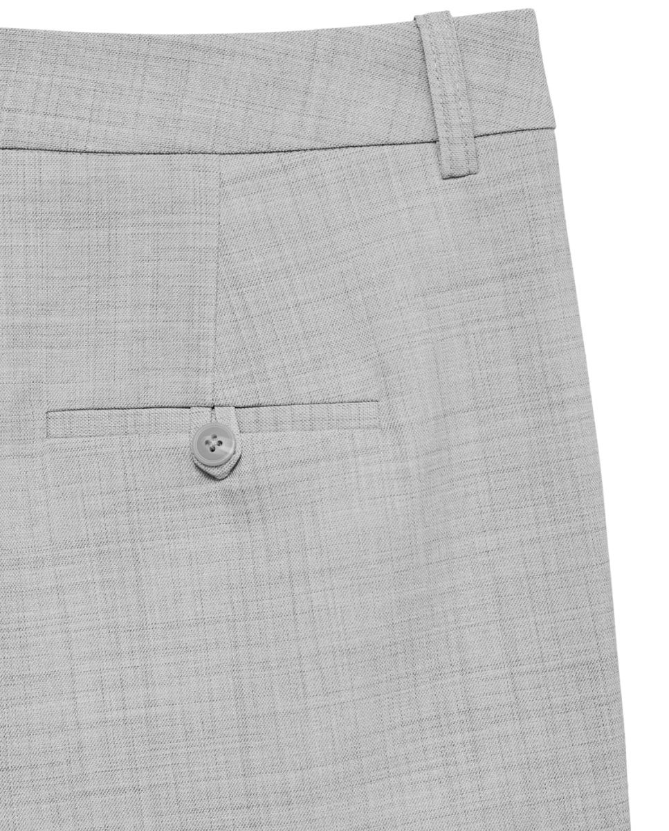 Calças Formais Wide Leg Cinzento-claro-7