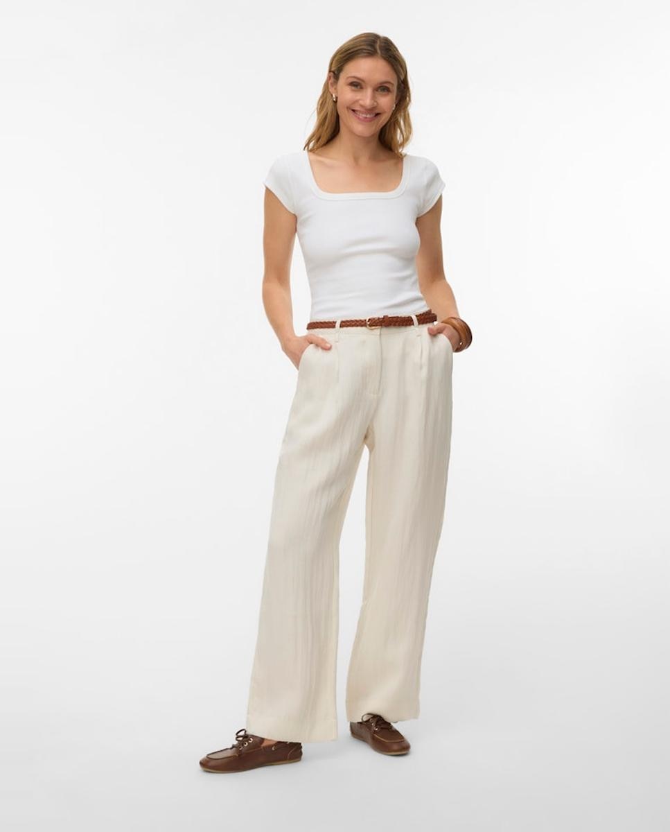 Vero Moda - Pantalón de vestir de mujer con cinturon.