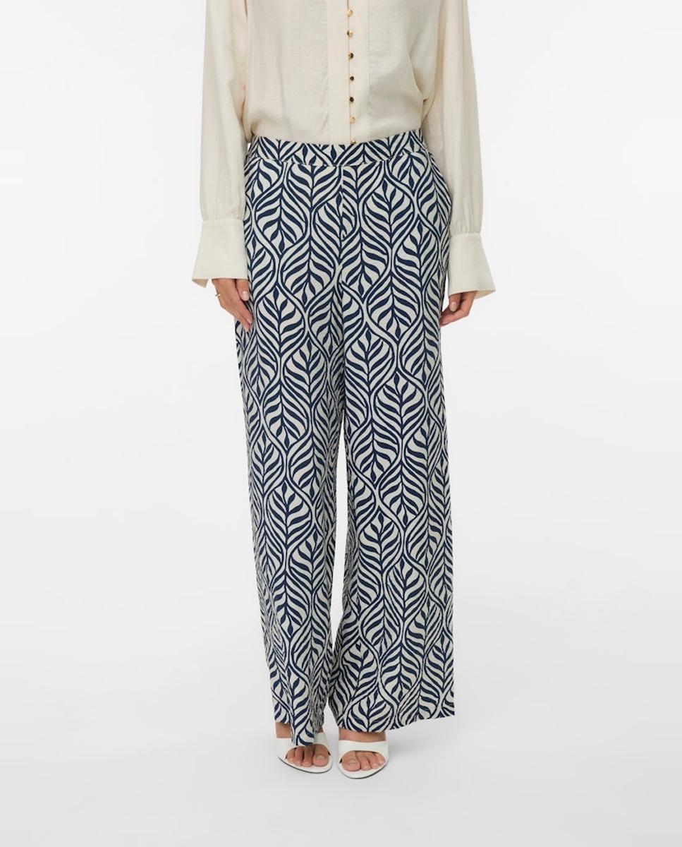 Vero Moda - Pantalón palazzo tejido fluido de mujer.