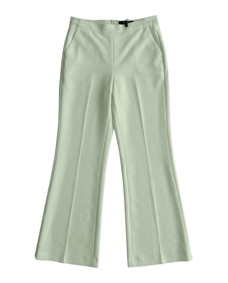 Calças Formais com Bolsos Verde Água-3