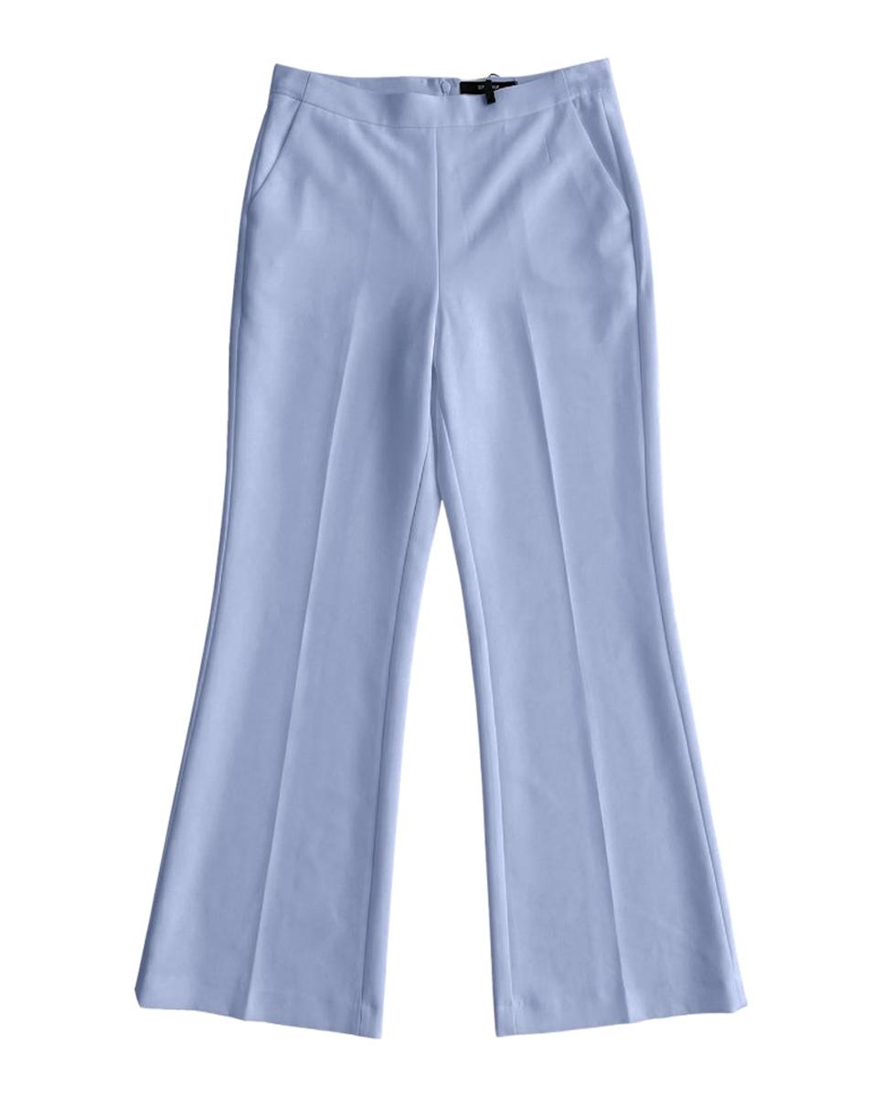 Calças Formais com Bolsos Azul-3