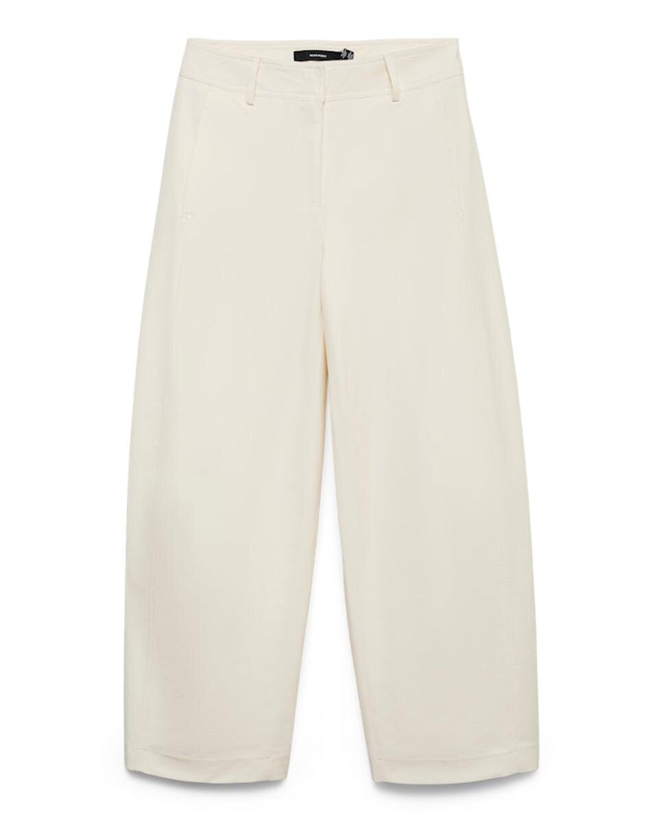 Calças Barrel com Bolsos Traseiros Branco-7