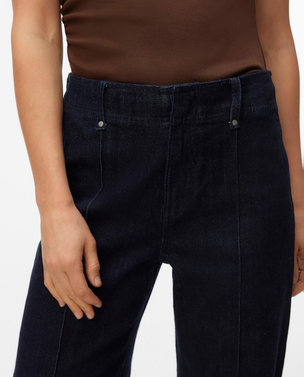 Imagen 4 de Jeans recto con cierre oculto - Vero Moda - Azul marino Azul marino