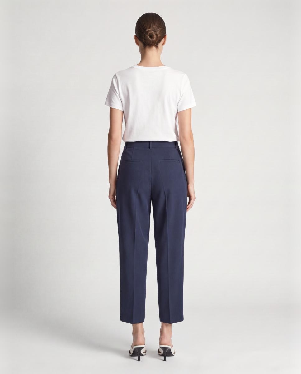 Pantalón de vestir pernera ancha - Vero Moda - Azul marino Azul marino-2
