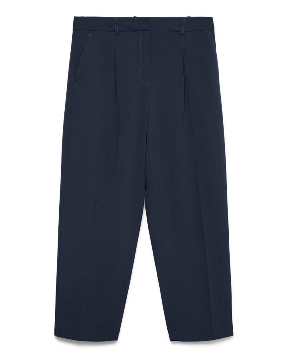 Pantalón de vestir pernera ancha - Vero Moda - Azul marino Azul marino-7