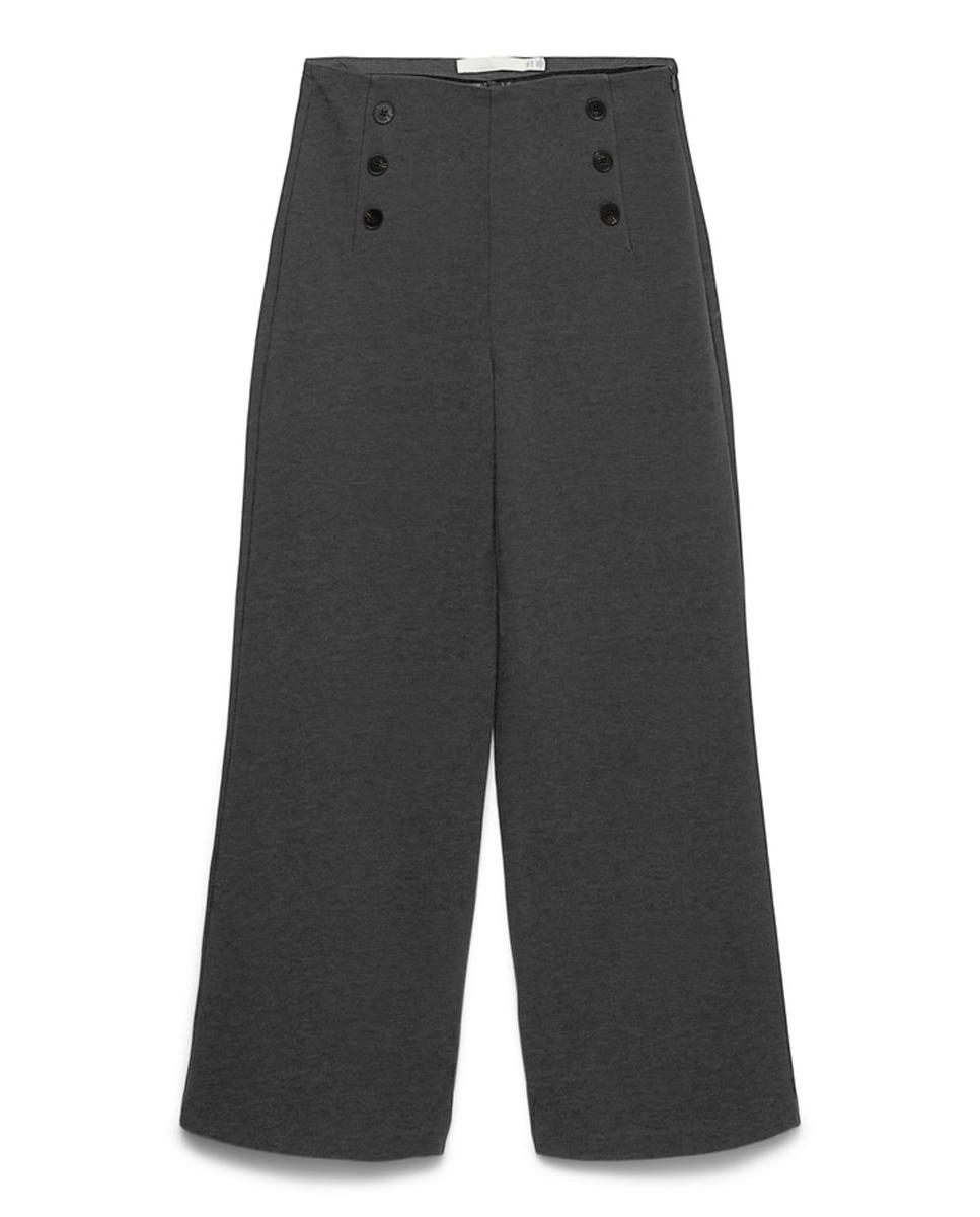 Imagen 6 de Pantalón tiro alto con botones - Vero Moda - Gris Gris