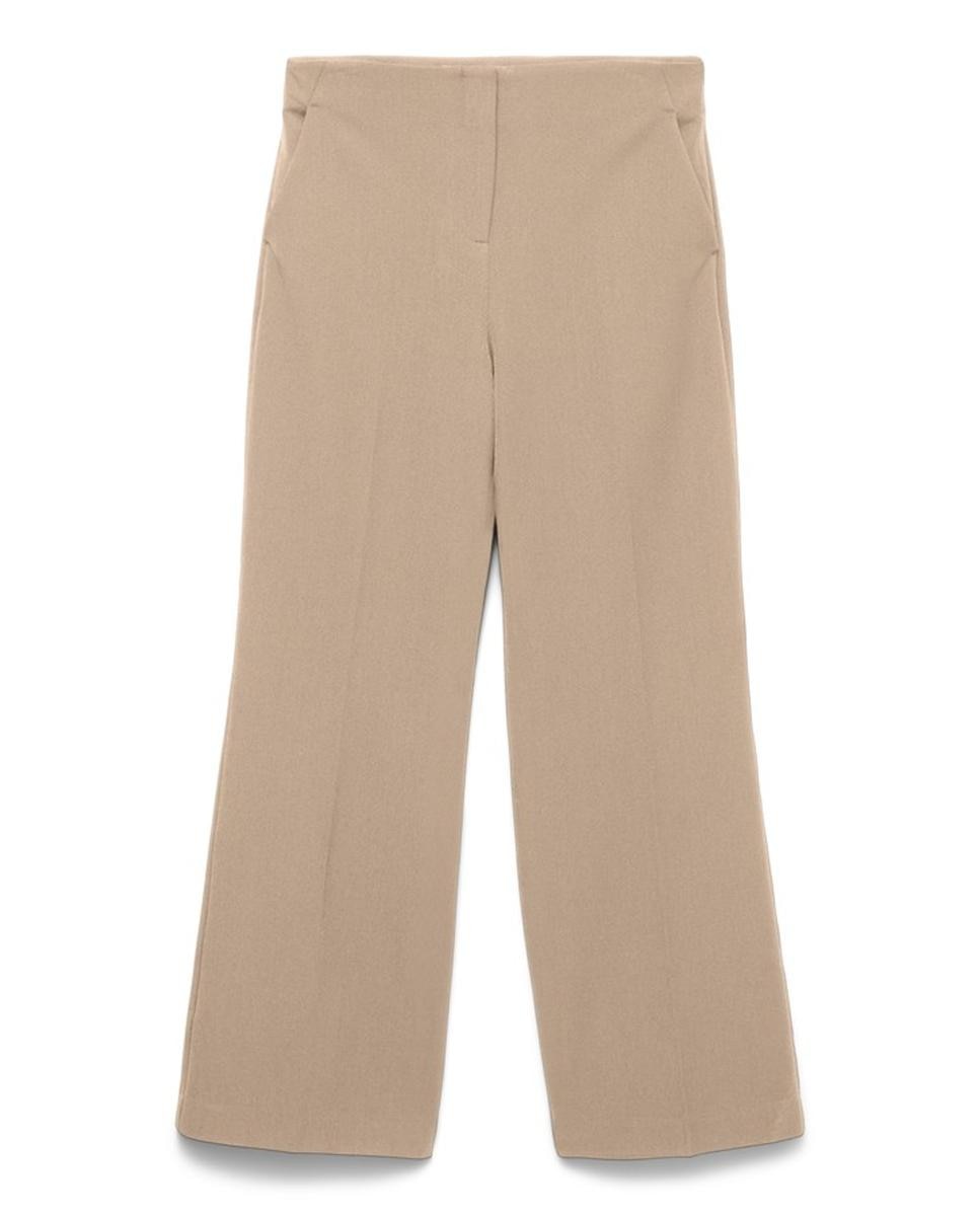 Pantalón de vestir con cierre oculto - Vero Moda - Beige Beige-1
