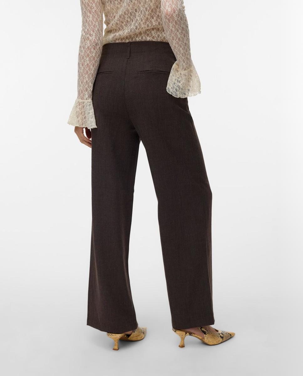 Pantalón de vestir pata ancha - Vero Moda - Marrón Marrón-3