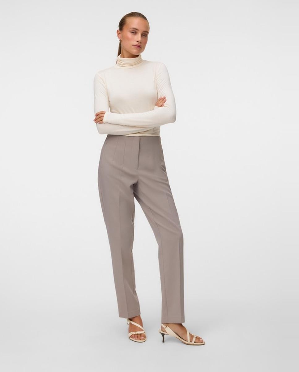 Pantalón recto de vestir tapered - Vero Moda - Blanco hielo Blanco hielo-1