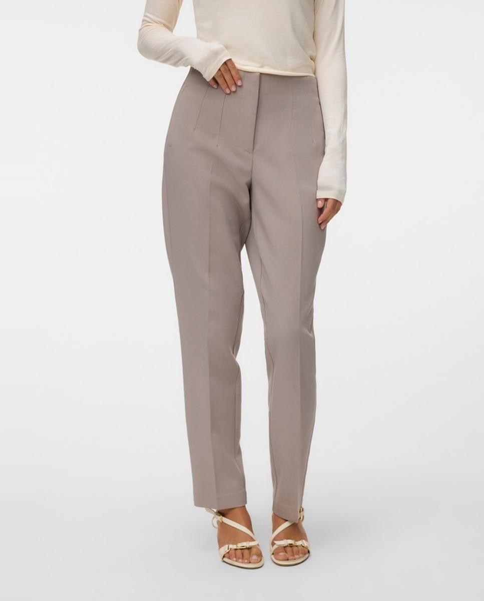 Pantalón recto de vestir tapered - Vero Moda - Blanco hielo Blanco hielo-3