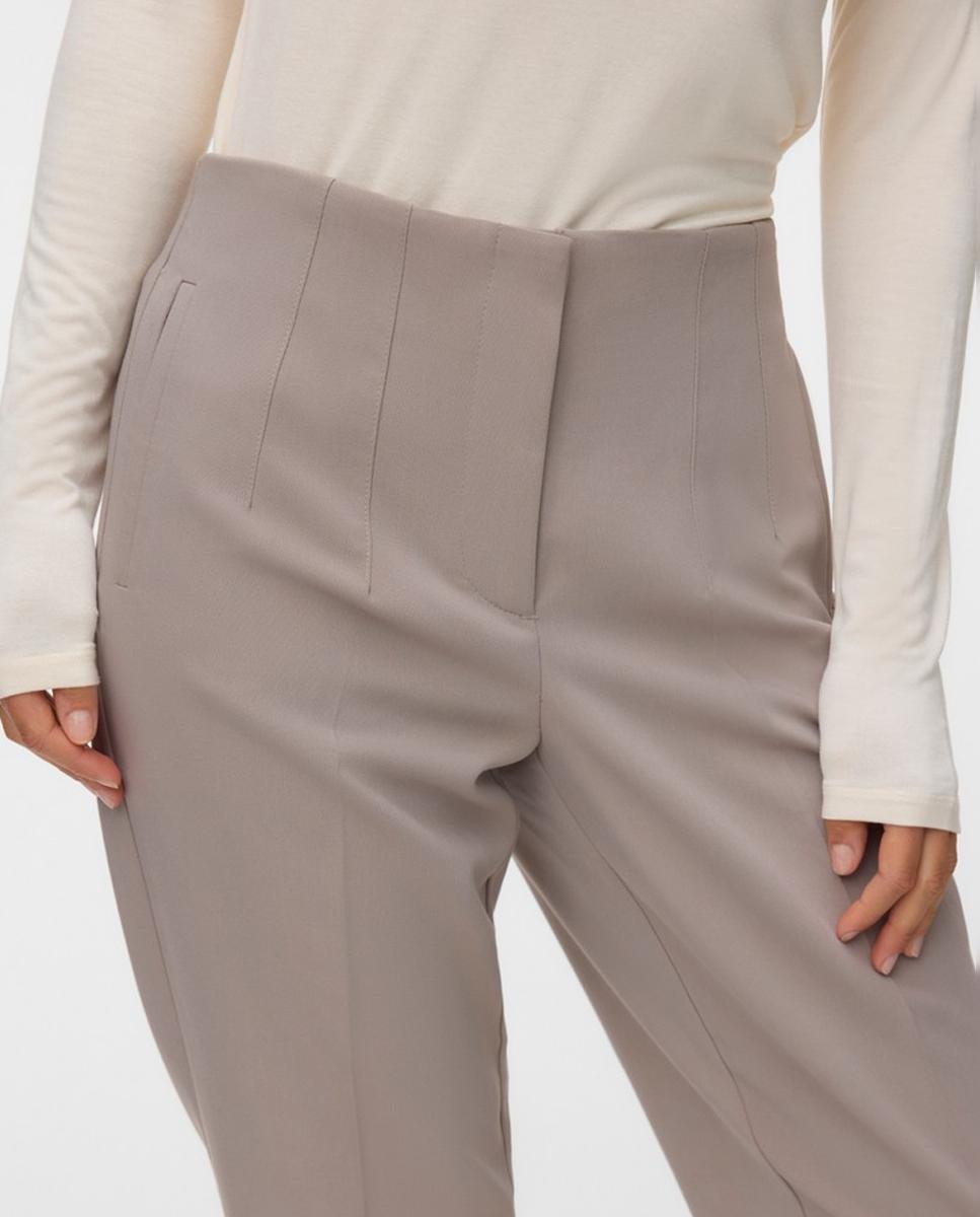 Pantalón recto de vestir tapered - Vero Moda - Blanco hielo Blanco hielo-4