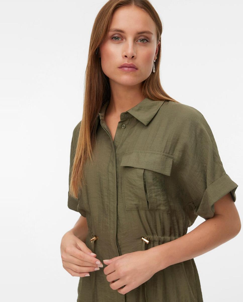 Imagem 0 de Camisa Estilo Safari com Manga Curta