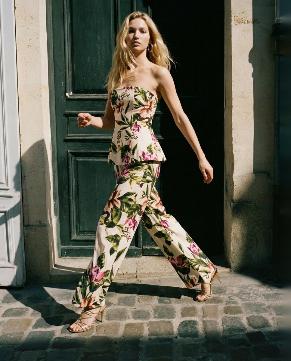 Top palabra de honor entallado - Vero Moda - Multicolor Multicolor-2