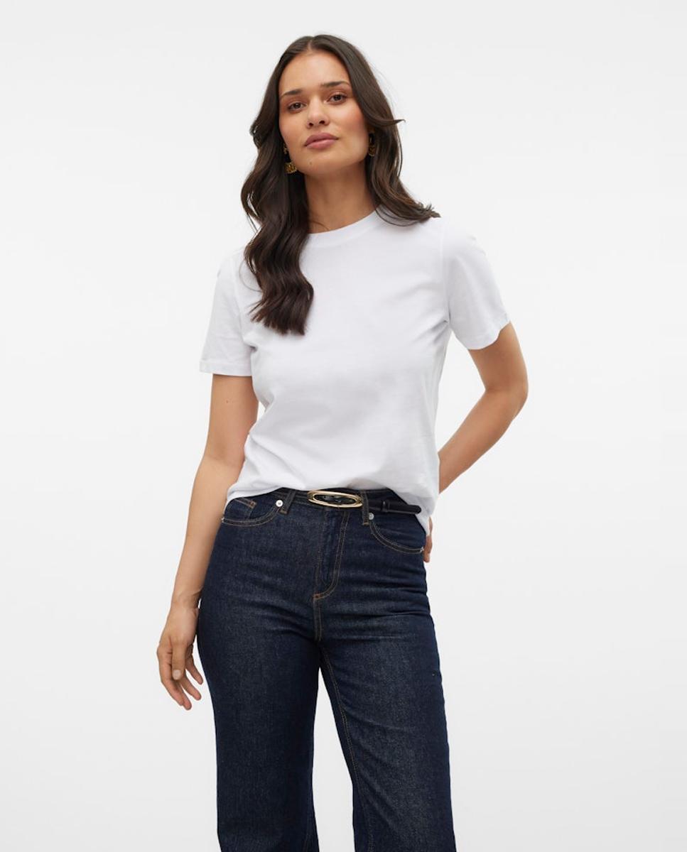 Vero Moda - Camiseta básica de mujer manga corta.
