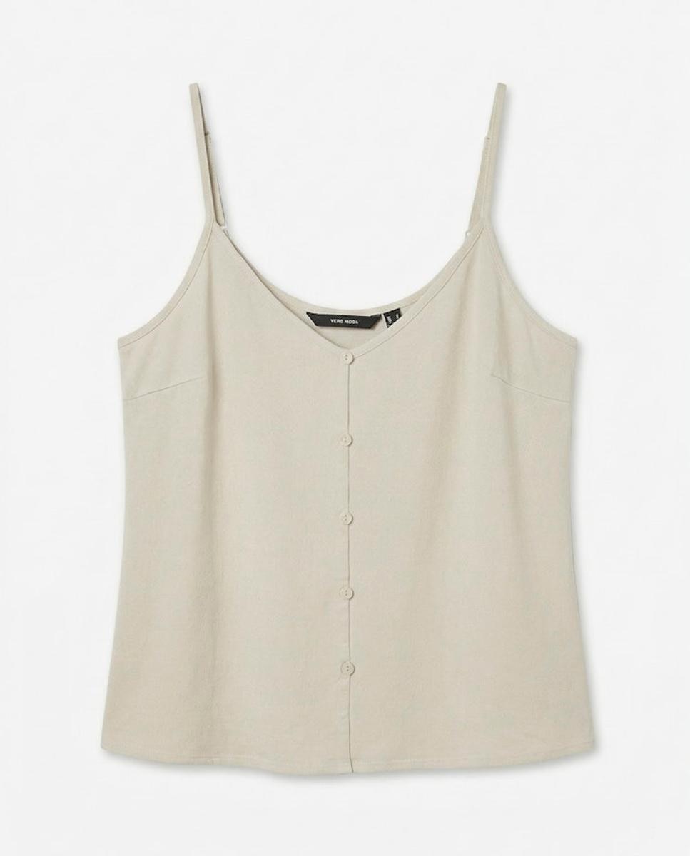Top de Alças em Linho Branco-gelo-5