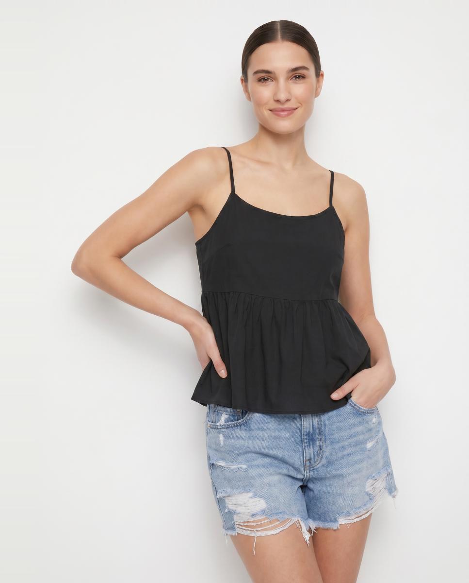 Top de tirantes de mujer con corte holgado - Vero Moda - Azul índigo Negro-1