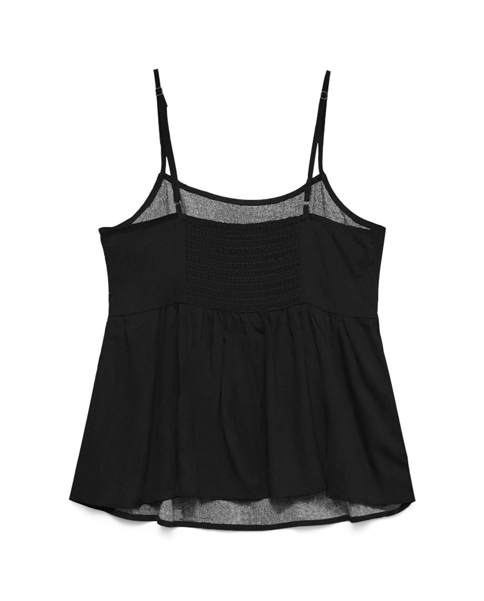 Top de tirantes de mujer con corte holgado - Vero Moda - Azul índigo Negro-7