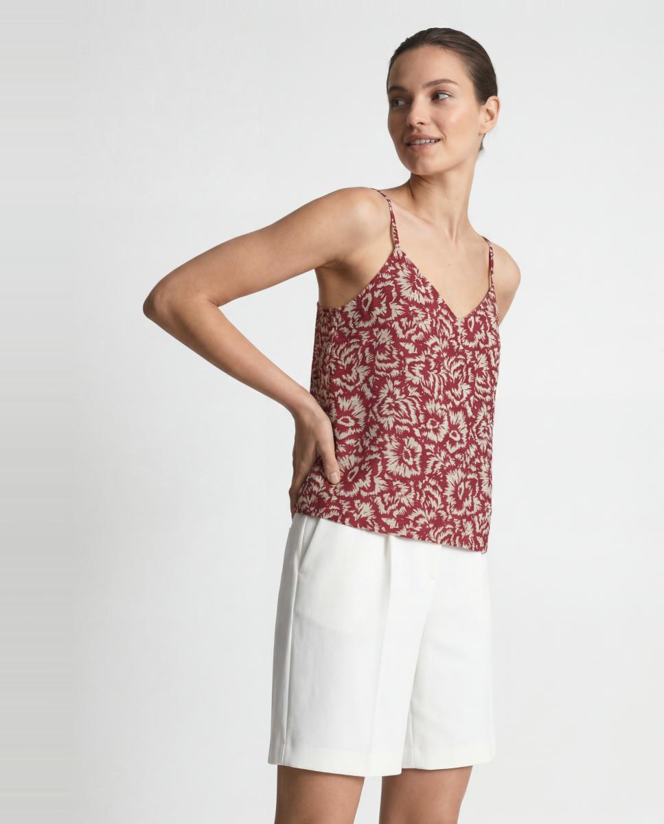 Imagen 1 de Top de tirantes de mujer con corte holgado - Vero Moda - Azul índigo Burdeos